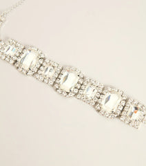 Shine Statement Rhinestone Choker Necklace