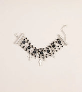 Cross My Heart Beaded Charm Bracelet