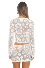 Sea Salines Top Off White