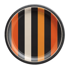 Boo Bash Striped Lunch Plates, 9in, 8ct