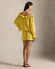 Off-the-Shoulder Crepe Dress
