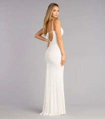 Anisa Pearl Rhinestone Mermaid Formal Dress
