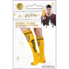 Adult Yellow & Black Hufflepuff Knee-High Socks - Harry Potter