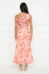 Coastline Chic Off Shoulder Maxi Dress Orange