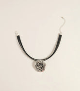 Petal With Attitude Rose Choker Necklace