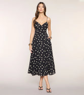 Maggie Polka Dot Midi Formal Dress