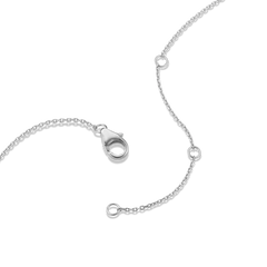 Toi et Moi Garnet & White Sapphire Necklace