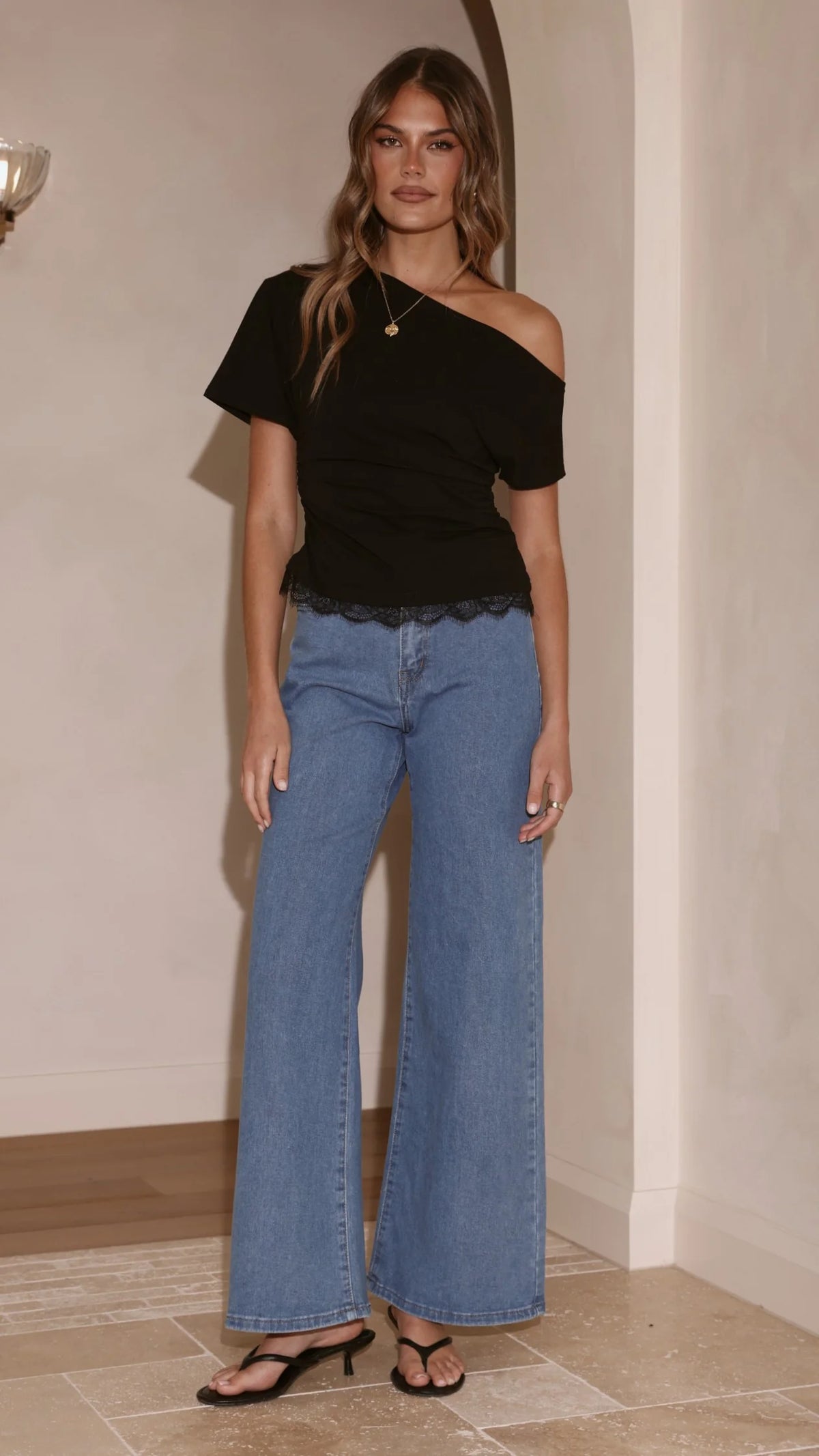 Ellery Straight Leg Jeans - Mid Blue