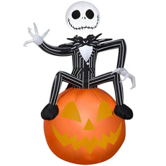 3.5 Foot The Nightmare Before Christmas Jack Skellington's Pumpkin Light Up Halloween Inflatable Lawn Decoration