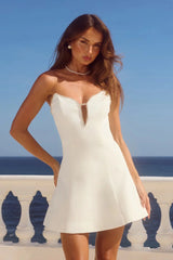 Sephora Strapless White Mini Dress