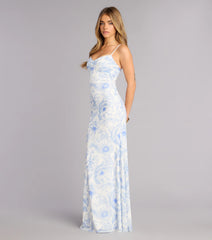 Genevieve Floral Mermaid Formal Dress