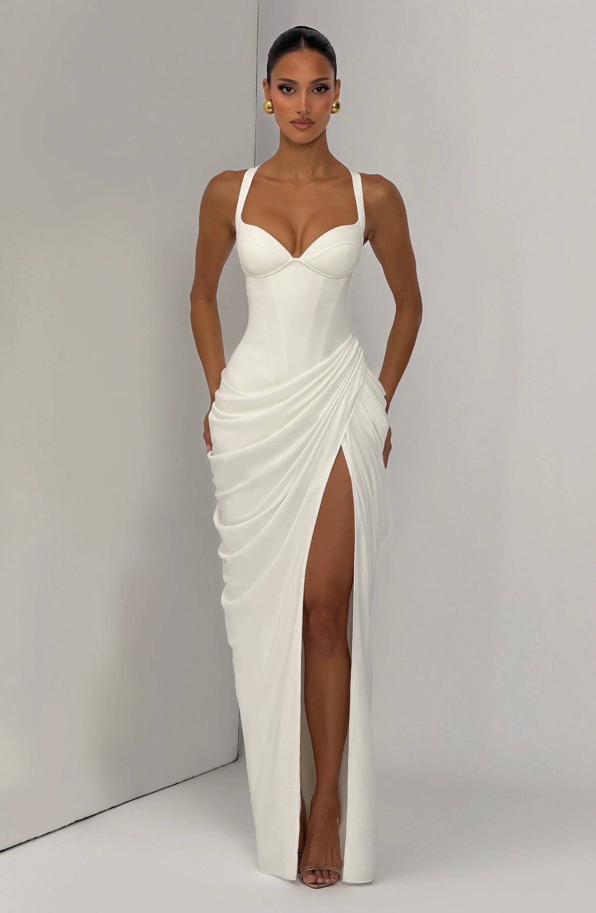 Elara Maxi Dress - Ivory