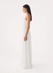 Tunnel Vision Maxi Dress - White