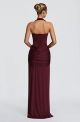 Gia Maxi Dress - Cherry Lacquer