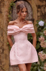 Raquel Mini Dress - Blush