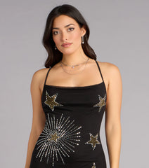 Daniella Celestial Rhinestone Formal Dress