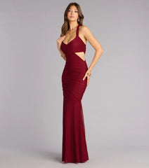 Giana Ruched Mesh Mermaid Dress