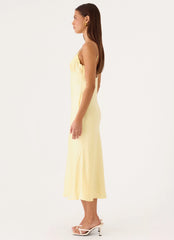 Lisette Midi Dress - Yellow