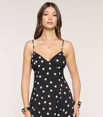 Maggie Polka Dot Midi Formal Dress