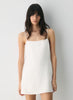 Sixth Dress  -Linen squareneck mini dress